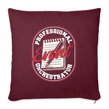 Organisateur d’événements - Housse de coussin décorative 45 x 45 cm - bordeaux - Devant