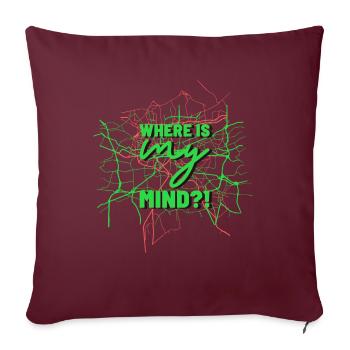 Where is my mind - Sofakissenbezug 45 x 45 cm - Burgunderrot - Vorne