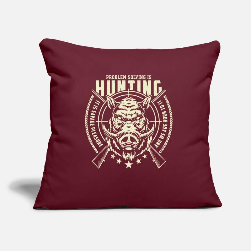 PROBLEM SOLVING IS HUNTING 2 Sofa pillowcase 17,3'' x 17,3'' (45 x 45 cm)