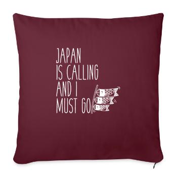 Super Japan Calling Shirt & Cadeau - Housse de coussin décorative 45 x 45 cm - bordeaux - Devant