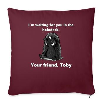 Your friend the Targ - Sofakissenbezug 45 x 45 cm - Burgunderrot - Vorne