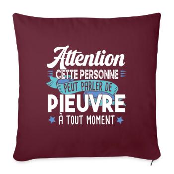 Pieuvre Poulpe Cadeau Humour Tentacule Mer Animal - Housse de coussin décorative 45 x 45 cm - bordeaux - Devant