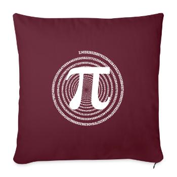 Pi 3,14 - Housse de coussin décorative 45 x 45 cm - bordeaux - Devant
