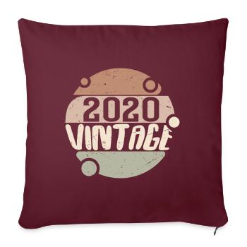 Jahrgang 2020 Retro Geschenke 2020 Jahrgang 2020 - Sofakissenbezug 45 x 45 cm - Burgunderrot - Vorne
