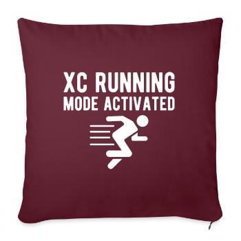 Cross Country Runner Design - XC Coach - Running - Sofakissenbezug 45 x 45 cm - Burgunderrot - Vorne