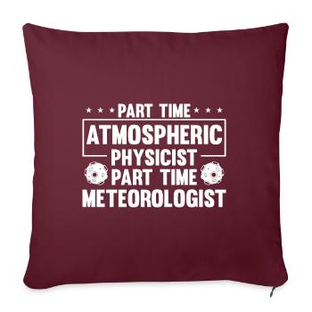 Physik Physiker - Sofakissenbezug 45 x 45 cm - Burgunderrot - Vorne