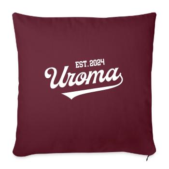 Uroma 2024 Du wirst Urgroßmutter in 24 Urgroßmama - Sofakissenbezug 45 x 45 cm - Burgunderrot - Vorne