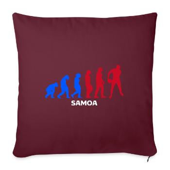 Joueur de rugby Sport Rugby Cadeau Rugby Entraîneur de rugby - Housse de coussin décorative 45 x 45 cm - bordeaux - Devant