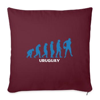 Joueur de rugby Sport Rugby Cadeau Rugby Entraîneur de rugby - Housse de coussin décorative 45 x 45 cm - bordeaux - Devant
