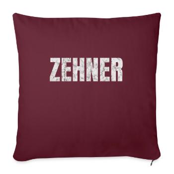 Offensive de football du milieu de terrain - Housse de coussin décorative 45 x 45 cm - bordeaux - Devant
