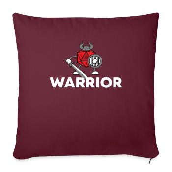 Combattre les dés jeu jeux - Housse de coussin décorative 45 x 45 cm - bordeaux - Devant