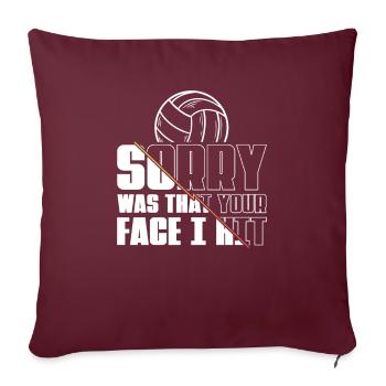 Volleyball Volleyball de plage - Housse de coussin décorative 45 x 45 cm - bordeaux - Devant