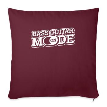 Basse Guitare Basse Guitare Basse Bassiste - Housse de coussin décorative 45 x 45 cm - bordeaux - Devant