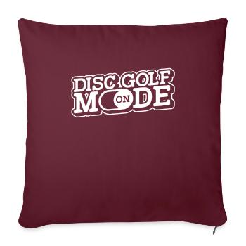 Frisbee Golf - Housse de coussin décorative 45 x 45 cm - bordeaux - Devant