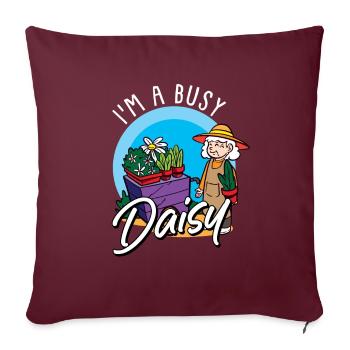 Hobby Jardinier Jardinier Jardinier Daisy - Housse de coussin décorative 45 x 45 cm - bordeaux - Devant