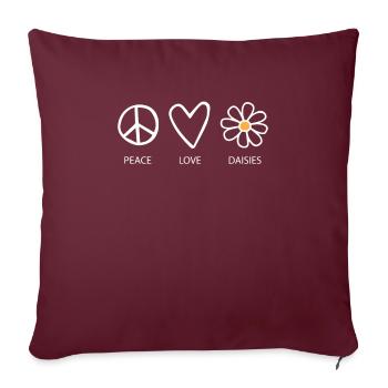 Hobby Jardinier Jardinier Jardinier Daisy - Housse de coussin décorative 45 x 45 cm - bordeaux - Devant