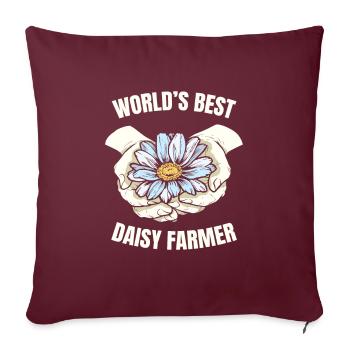Hobby Jardinier Jardinier Jardinier Daisy - Housse de coussin décorative 45 x 45 cm - bordeaux - Devant