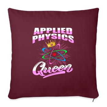 Physik Physiker - Sofakissenbezug 45 x 45 cm - Burgunderrot - Vorne