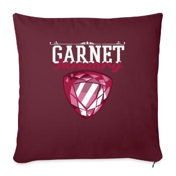 Des prospecteurs à la recherche d’un trésor - Housse de coussin décorative 45 x 45 cm - bordeaux - Devant