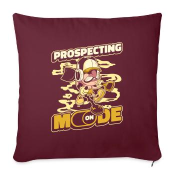 Des prospecteurs à la recherche d’un trésor - Housse de coussin décorative 45 x 45 cm - bordeaux - Devant