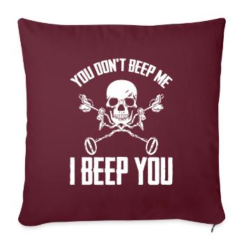 Des prospecteurs à la recherche d’un trésor - Housse de coussin décorative 45 x 45 cm - bordeaux - Devant