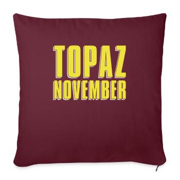 Des prospecteurs à la recherche d’un trésor - Housse de coussin décorative 45 x 45 cm - bordeaux - Devant