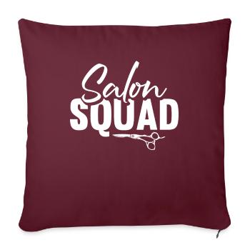 Coiffeur Coiffeur Coiffeur - Housse de coussin décorative 45 x 45 cm - bordeaux - Devant
