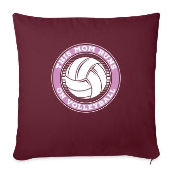 Volleyball Volleyball Player Volleyball Mama - Housse de coussin décorative 45 x 45 cm - bordeaux - Devant