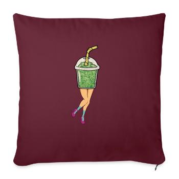 Smoothie Jahrgang - Sofakissenbezug 45 x 45 cm - Burgunderrot - Vorne