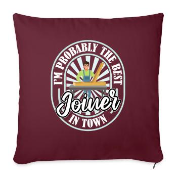 Charpentier Charpentier Drôle - Housse de coussin décorative 45 x 45 cm - bordeaux - Devant