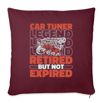 Tuner de tournevis retiré - Housse de coussin décorative 45 x 45 cm - bordeaux - Devant