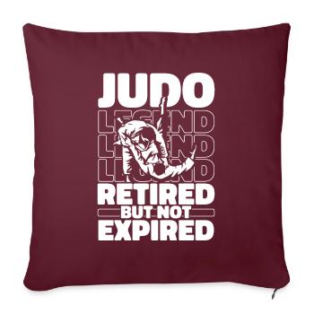 Judoka Im Ruhestand - Sofakissenbezug 45 x 45 cm - Burgunderrot - Vorne