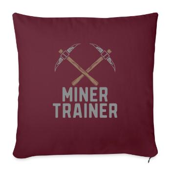 Ingénieur Ingénieur Minier - Housse de coussin décorative 45 x 45 cm - bordeaux - Devant
