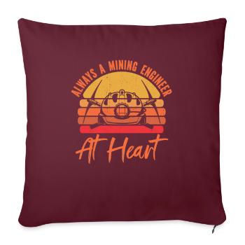 Ingénieur Ingénieur Minier - Housse de coussin décorative 45 x 45 cm - bordeaux - Devant