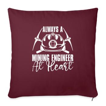 Ingénieur Ingénieur Minier - Housse de coussin décorative 45 x 45 cm - bordeaux - Devant