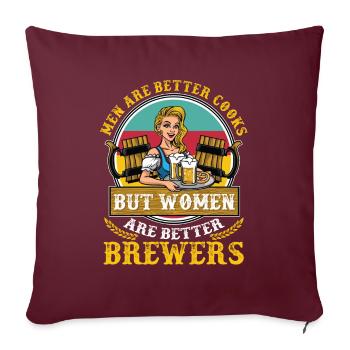 Craft Beer Bier Craftbier Krug - Sofakissenbezug 45 x 45 cm - Burgunderrot - Vorne