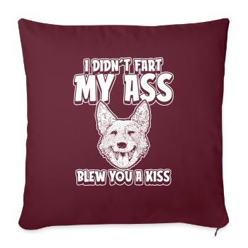 Bouvier australien - Housse de coussin décorative 45 x 45 cm - bordeaux - Devant