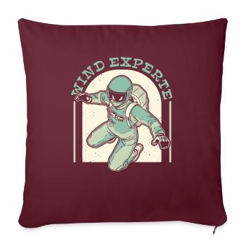 Parachutisme intérieur Indoor Fallschirmspringen - Housse de coussin décorative 45 x 45 cm - bordeaux - Devant