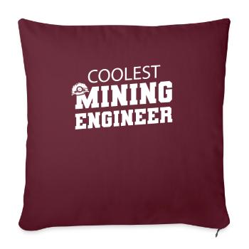 Ingénieur Ingénieur Minier - Housse de coussin décorative 45 x 45 cm - bordeaux - Devant