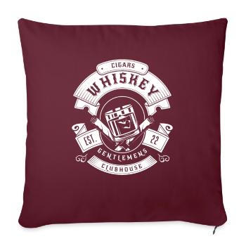 Whisky Whiskey - Sofakissenbezug 45 x 45 cm - Burgunderrot - Vorne