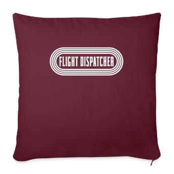 Centre d’opérations du centre de contrôle des appels d’urgence - Housse de coussin décorative 45 x 45 cm - bordeaux - Devant