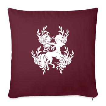 Signe du zodiaque Symbole du Sagittaire - Housse de coussin décorative 45 x 45 cm - bordeaux - Devant