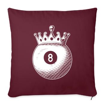 Billard - Sofakissenbezug 45 x 45 cm - Burgunderrot - Vorne