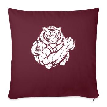 Tatouage de biceps de tigre que j’aime maman - Housse de coussin décorative 45 x 45 cm - bordeaux - Devant