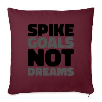 Volley-ball Volley-ball - Housse de coussin décorative 45 x 45 cm - bordeaux - Devant