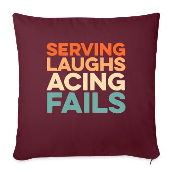 Volley-ball Volley-ball - Housse de coussin décorative 45 x 45 cm - bordeaux - Devant