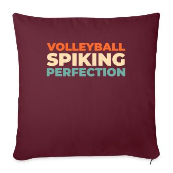 Volley-ball Volley-ball - Housse de coussin décorative 45 x 45 cm - bordeaux - Devant