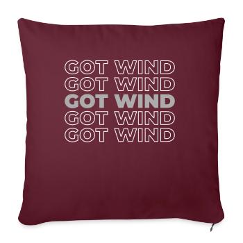 Voilier Voilier Voilier Navigation de plaisance Got Wind - Housse de coussin décorative 45 x 45 cm - bordeaux - Devant