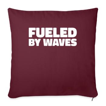 Voile, Voile, Voilier - Housse de coussin décorative 45 x 45 cm - bordeaux - Devant