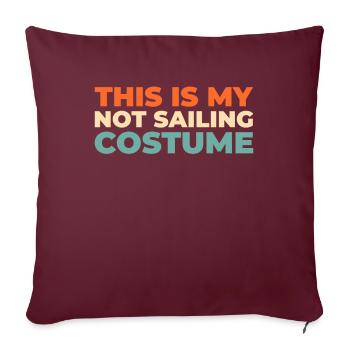 Segeln Segler Segelboot Id Rather Be Sailing - Sofakissenbezug 45 x 45 cm - Burgunderrot - Vorne